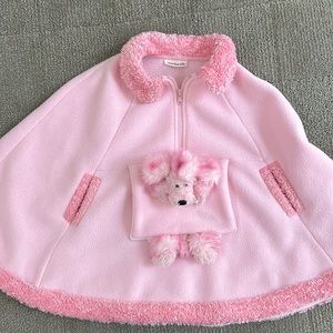 Annie Beau Lollie Pink Girls Poncho